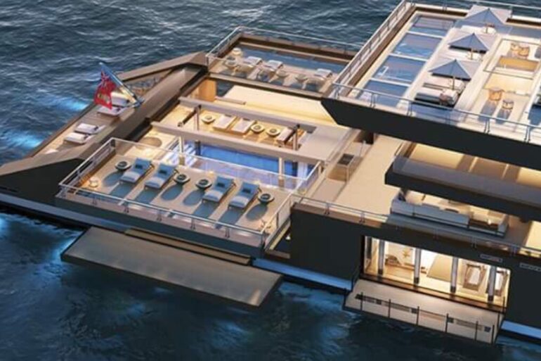 Man and Nature Become One With Insane 120-Meter-Long Yacht Concept
