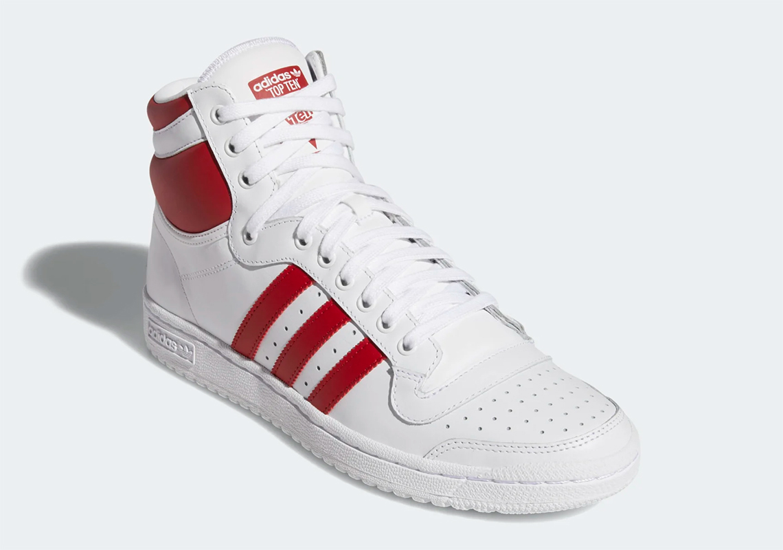 adidas Top Ten Hi White Red EF2359 - Release Info