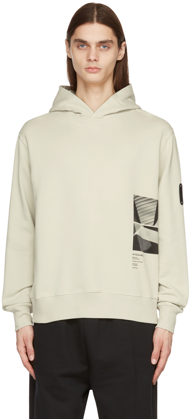 A-COLD-WALL* Beige Linear Form Hoodie