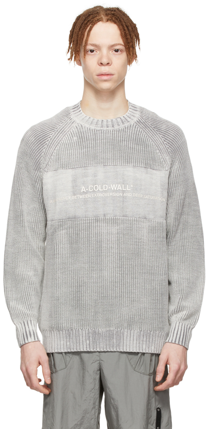 A-COLD-WALL* Grey Cotton Sweater