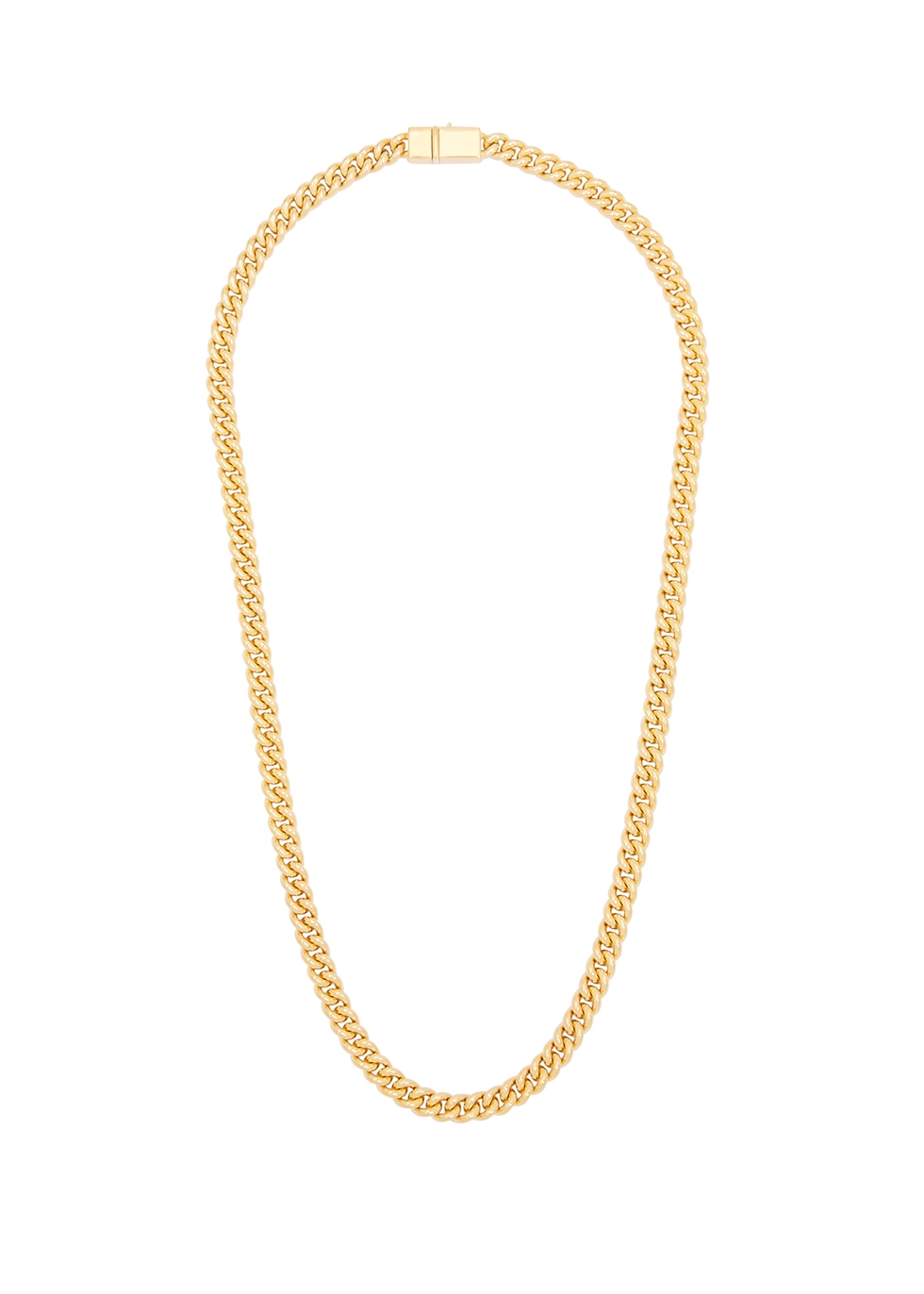 Curb 9kt gold-plated chain necklace