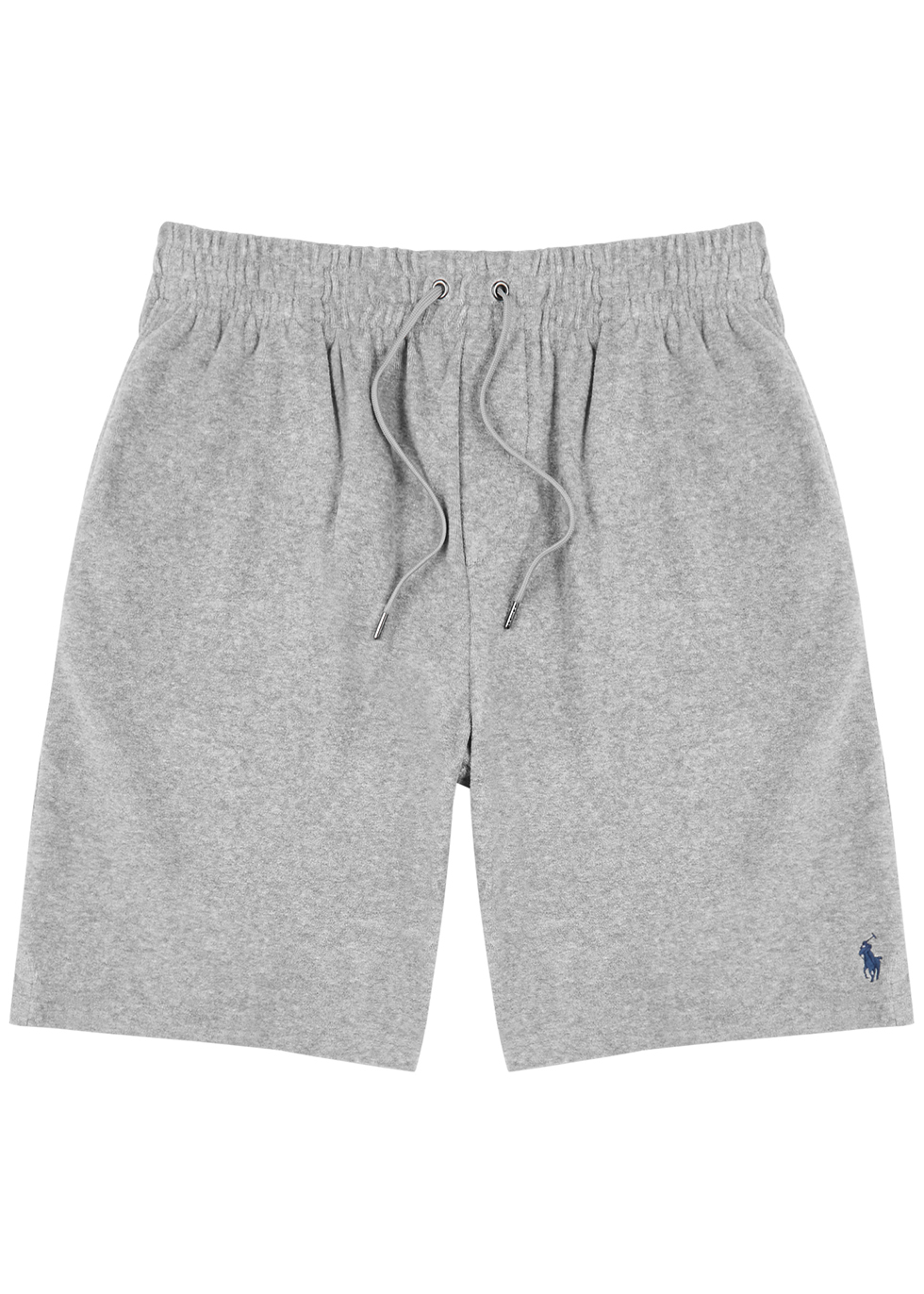 Grey mélange logo terry shorts
