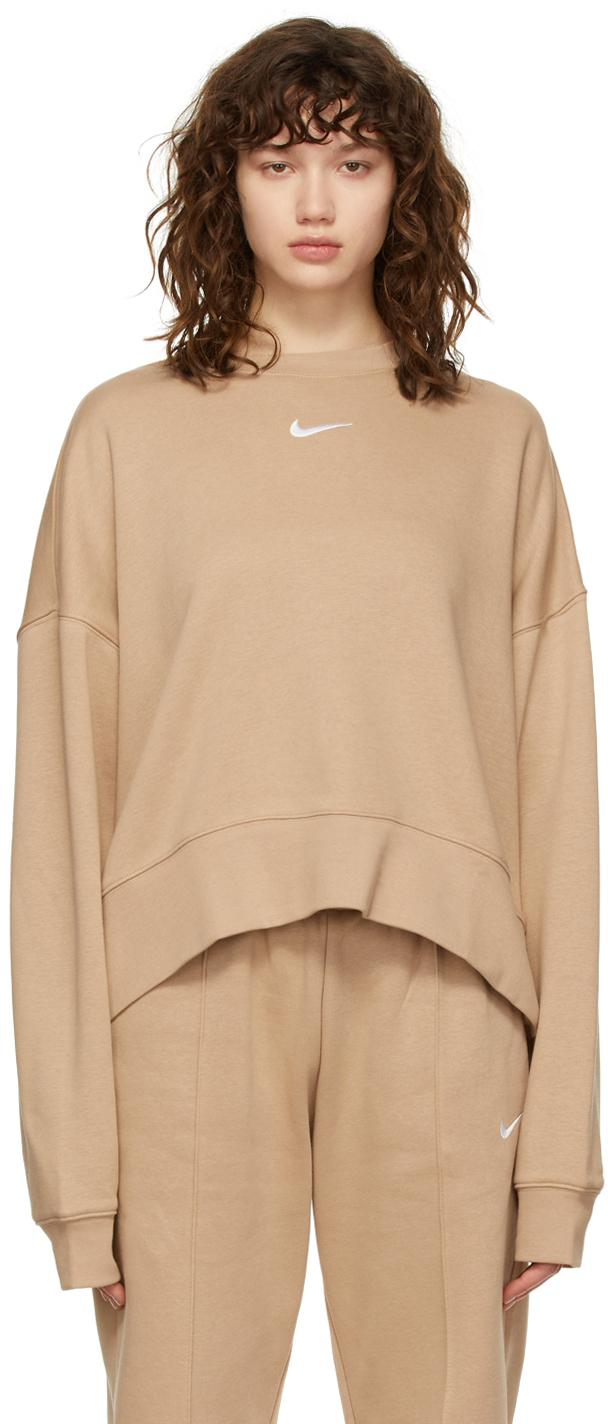 Nike Beige Fleece Sweatshirt