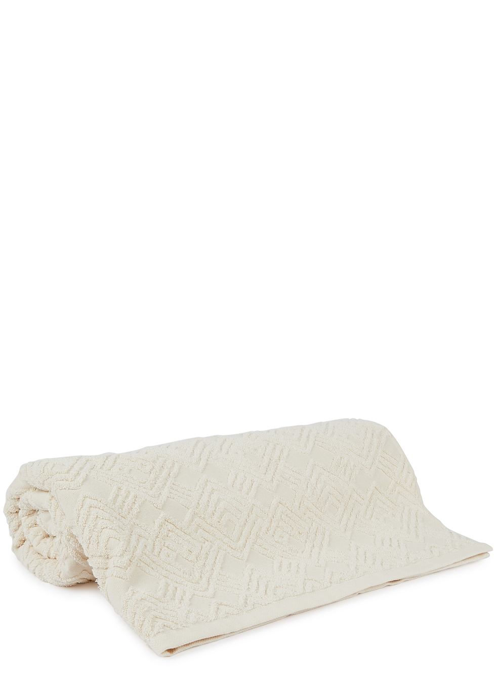 Optical cream terry-cotton towel