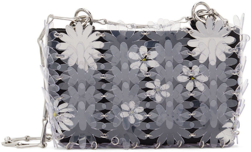 Paco Rabanne SSENSE Exclusive Transparent & Black Nano Plexi Flower Bag