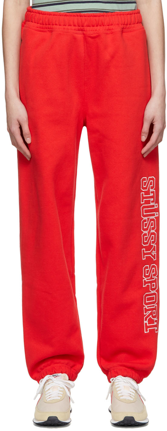 Stüssy Red Cotton Lounge Pants