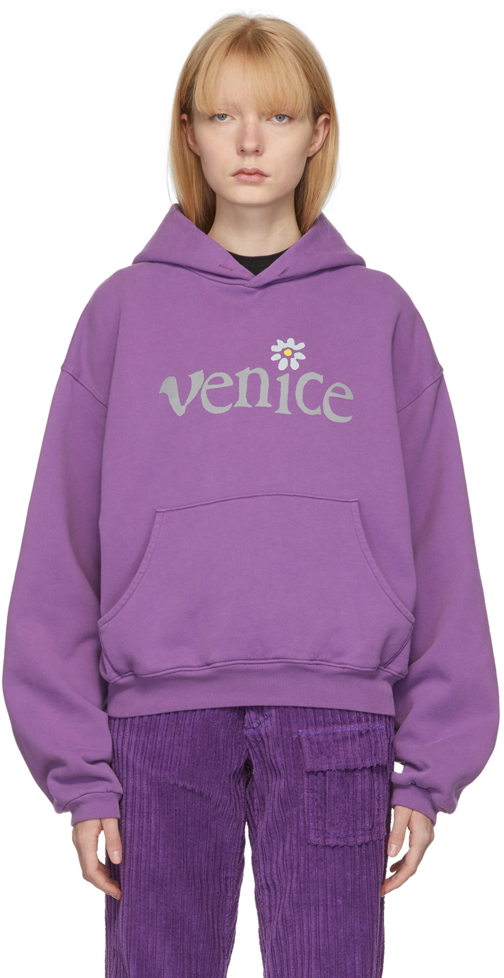 ERL Ssense Exclusive Purple Venice Hoodie
