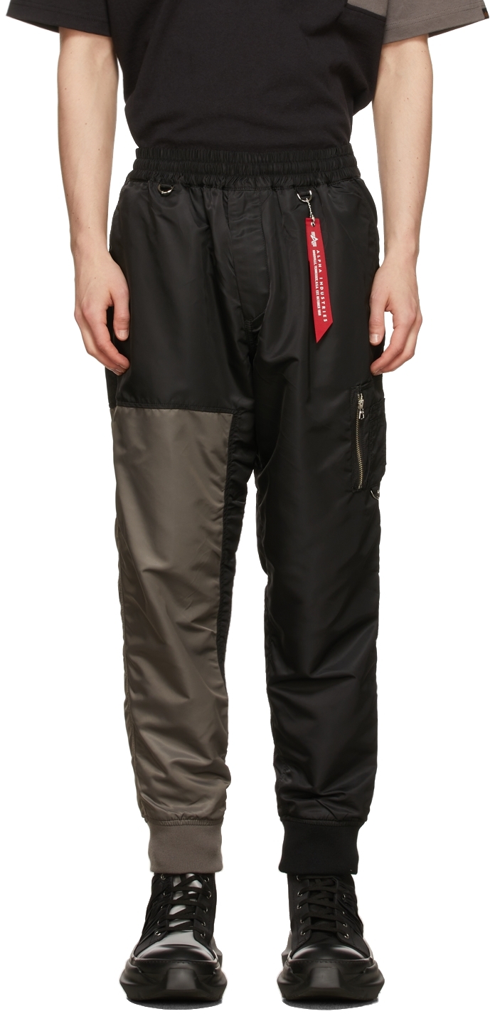 mastermind JAPAN Black & Grey C2H4 Edition Bomber Pants