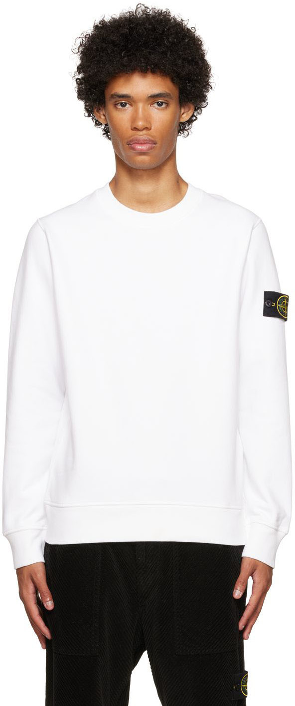 Stone Island White Patch Sweatshirt