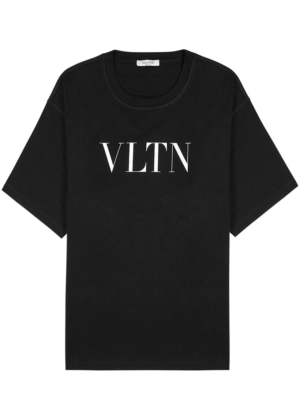 VLTN black cotton T-shirt