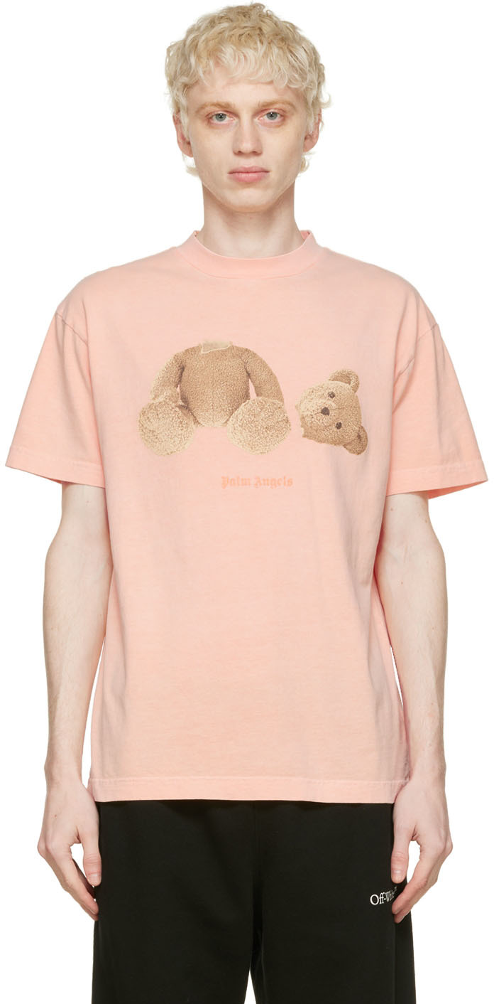 Palm Angels Pink Bear T-Shirt