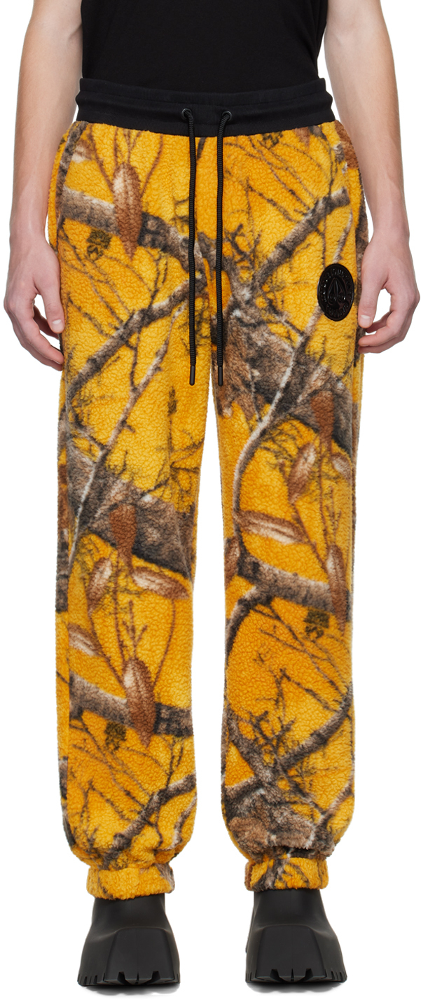 Moose Knuckles Yellow Post Malone Edition Camouflage Lounge Pants