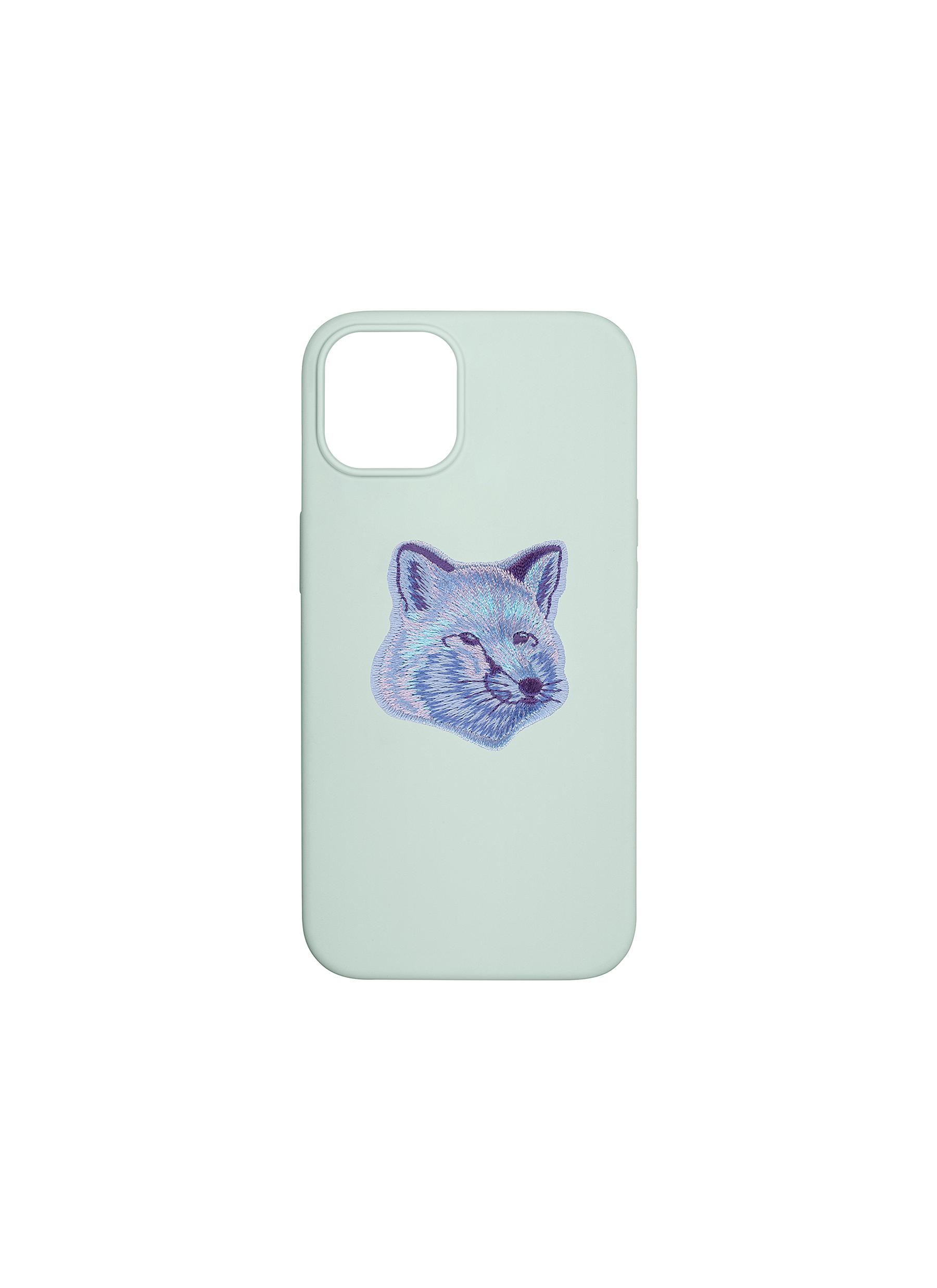x Maison Kitsuné Winter Purple Fox Badge iPhone 13 Case - Mint