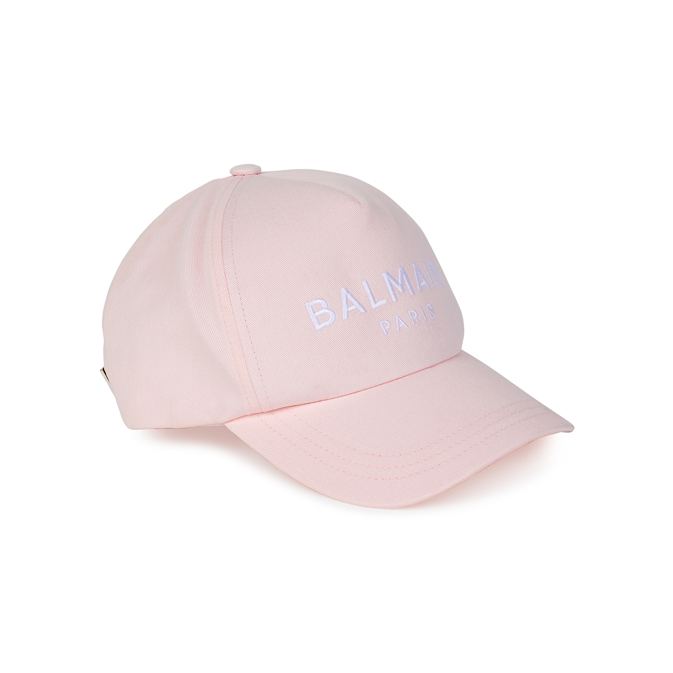 Balmain Pink Logo-embroidered Cotton-twill Cap