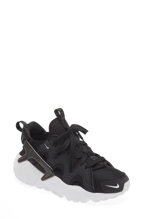 Nike Air Huarache Craft Sneaker in Black/White at Nordstrom, Size 7