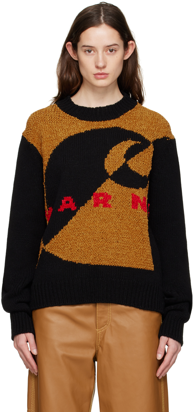 Marni Tan & Black Carhartt WIP Edition Intarsia Sweater