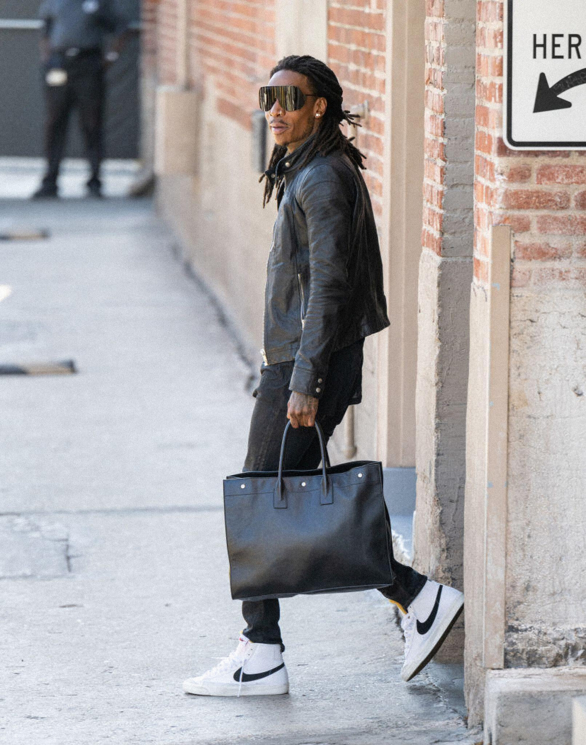 Wiz Khalifa is seen at "Jimmy Kimmel Live" in 2022 in Los Angeles, California. Photo by RB/Bauer-Griffin/GC Images