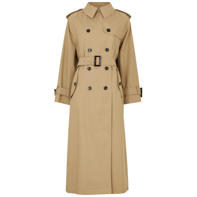 HERNO Double Breasted Cotton Trench Coat