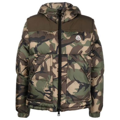 Moncler Camouflage-Print Puffer Jacket