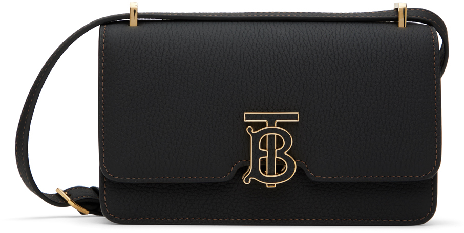 Burberry Black Mini 'TB' Bag