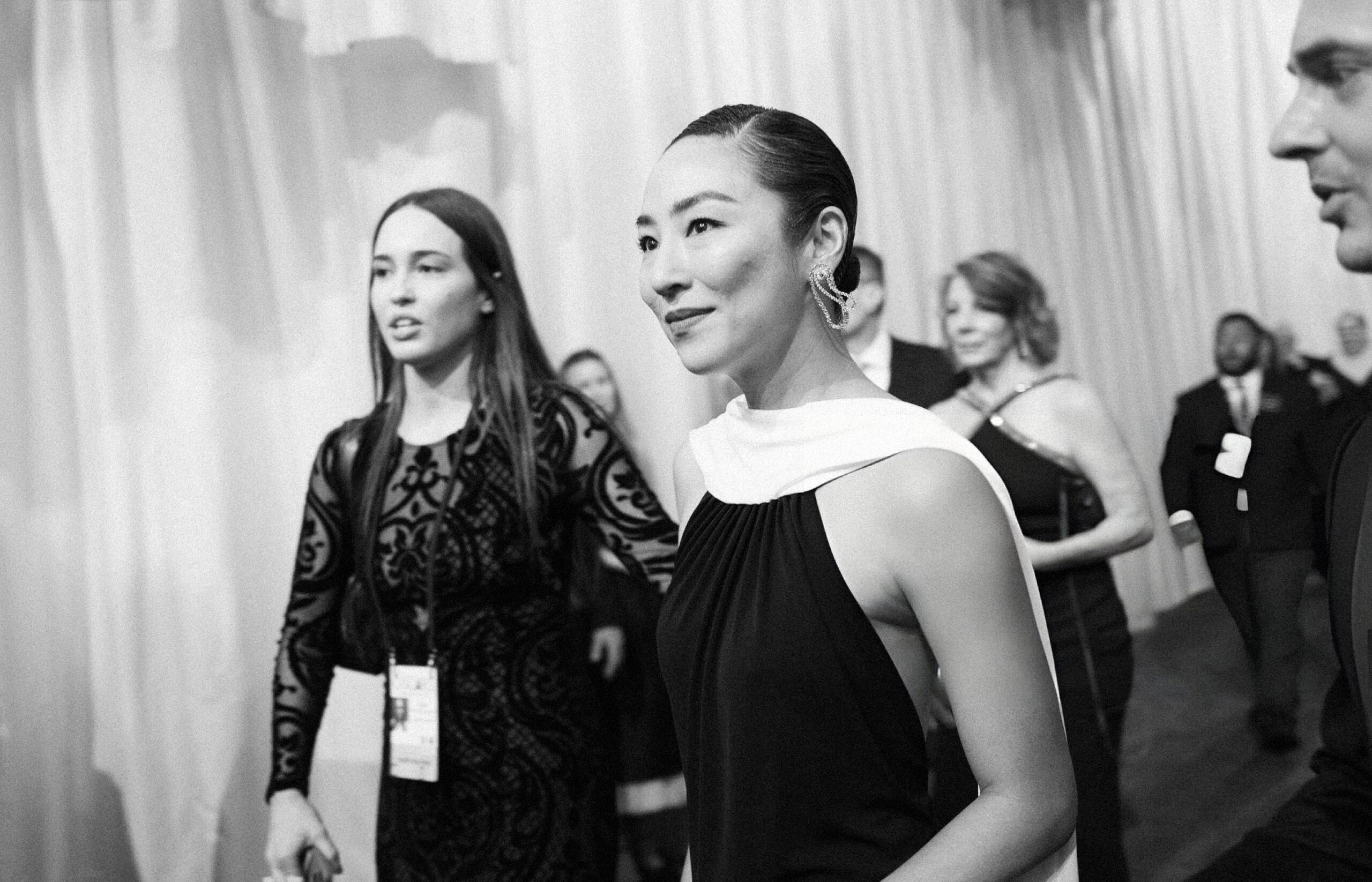 Greta Lee attends the 96th annual Academy Awards, 2024 in Hollywood, California. Photo by Emma McIntyre/Getty Images