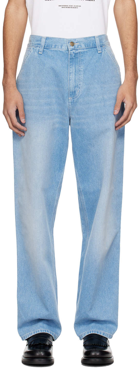 Carhartt Work In Progress Blue Simple Jeans