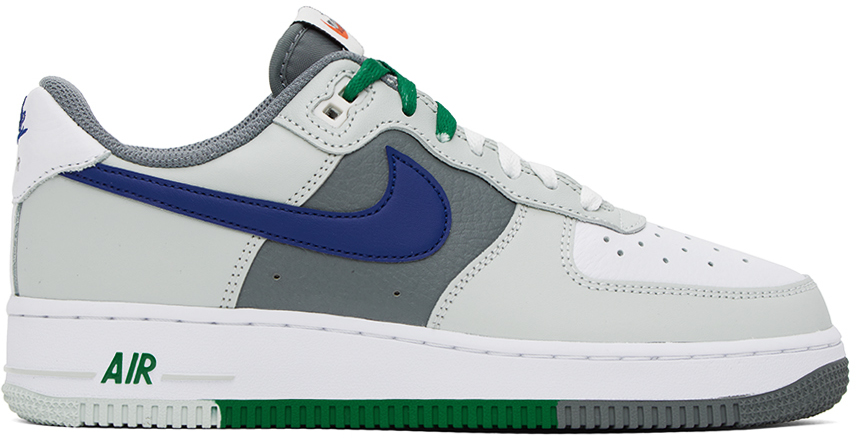Nike Gray & White Air Force 1 '07 LV8 Sneakers