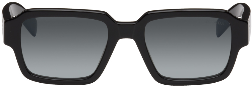 Prada Eyewear Black Rectangle Sunglasses