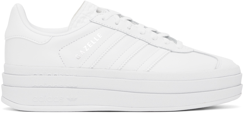 adidas Originals White Gazelle Bold Sneakers